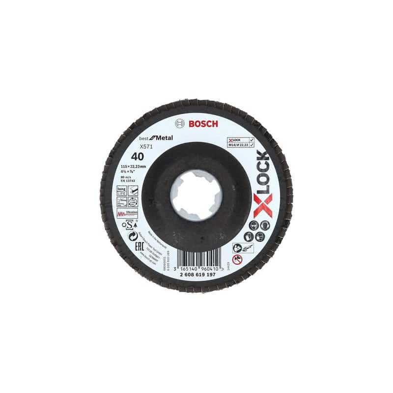 DISQUE A LAMELLE POUR METAL 125 MM