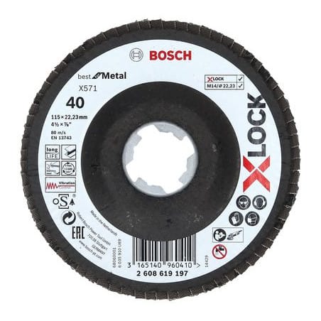 Disque à lamelles Ø125 X-LOCK X571 pour métal BOSCH