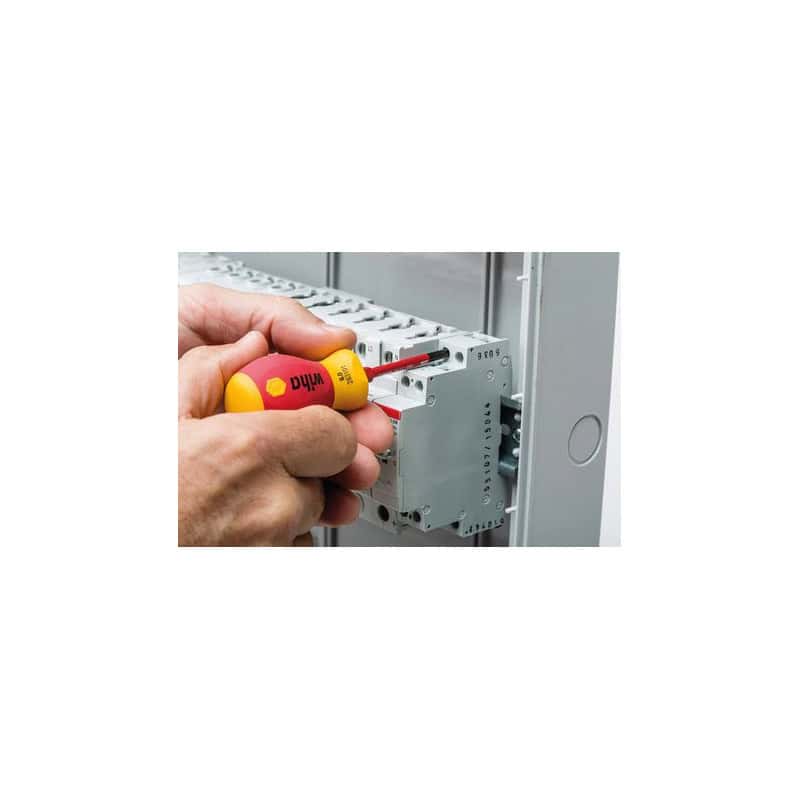 Tournevis porte-embout STUBBY + 3 embouts isolés WIHA 41230