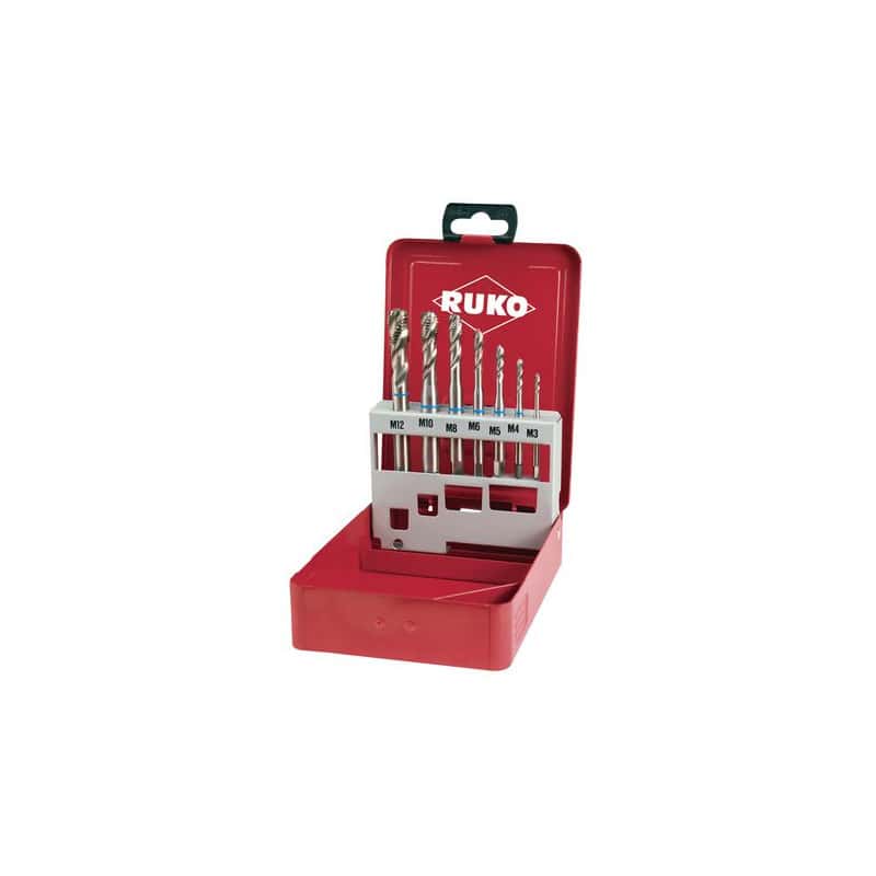 Coffret tarauds machine 7 pièces RUKO A245058TX