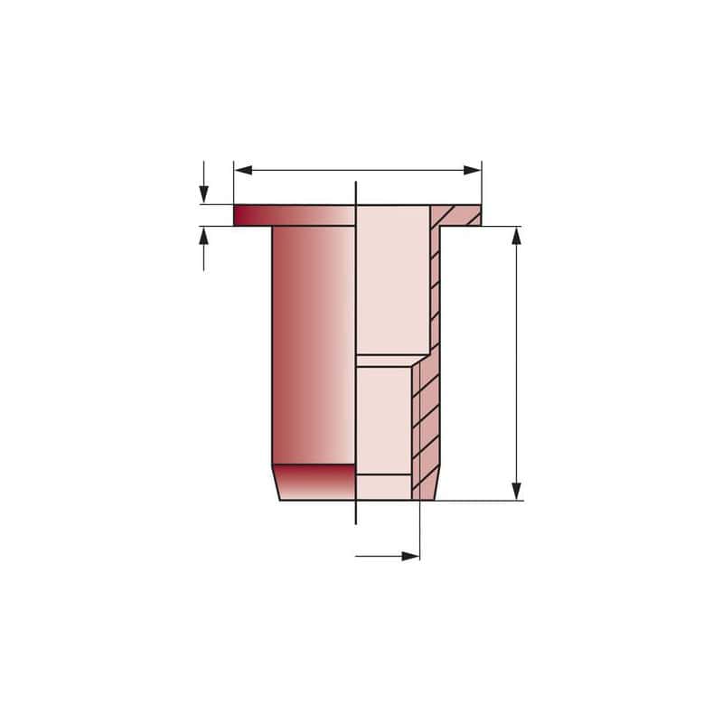 Écrou aveugle tête plate SCELL-IT