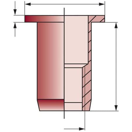 Écrou aveugle tête plate SCELL-IT