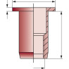 Écrou aveugle tête plate SCELL-IT