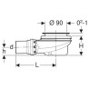 Bon de douche GEBERIT 150.557.21.1