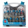 Coffret 14 fraises de défonceuse Q8 mm LEMAN 428.700.14