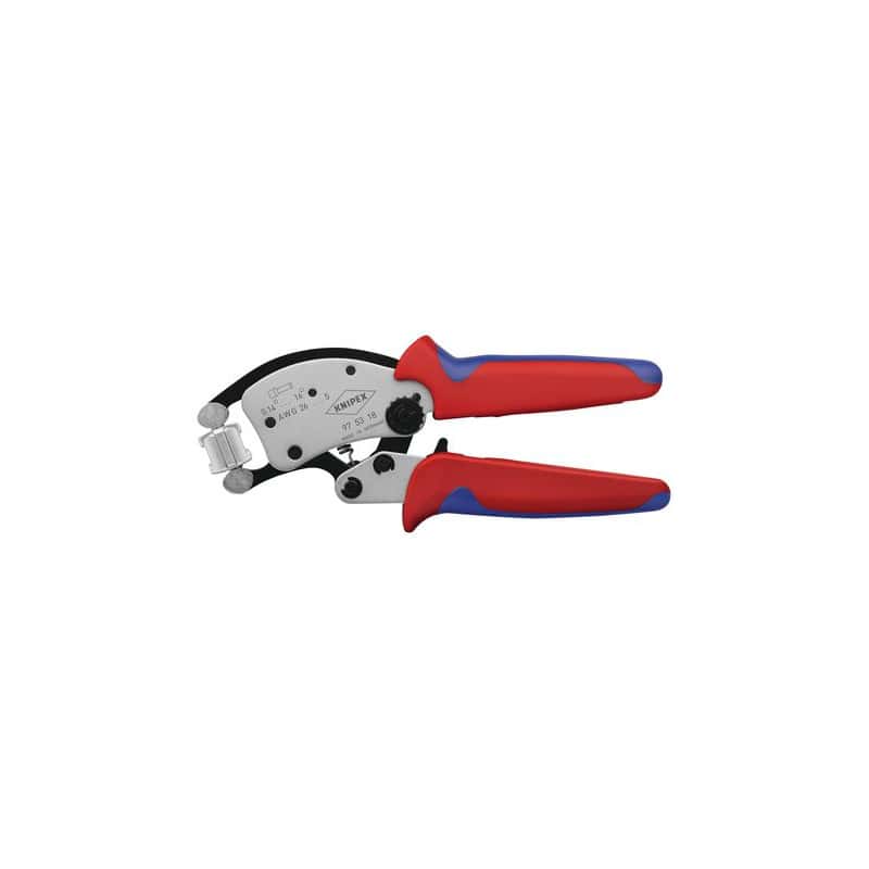 Pince à sertir TWISTOR auto-ajustable pour embouts de câble KNIPEX 975318