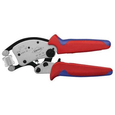 Pince à sertir TWISTOR auto-ajustable pour embouts de câble KNIPEX 975318