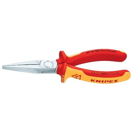 Pince à becs plats et long isolée KNIPEX 30 16 160