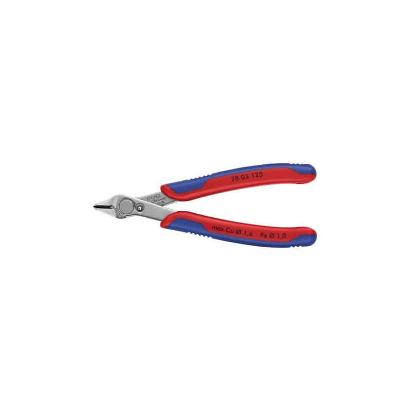 Pince de précision coupante pour l'électronique KNIPEX 78 03 125