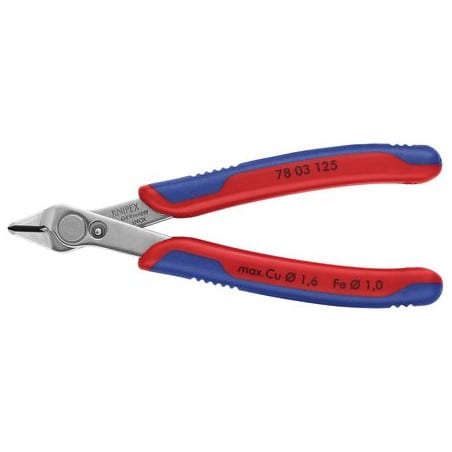 Pince de précision coupante pour l'électronique KNIPEX 78 03 125