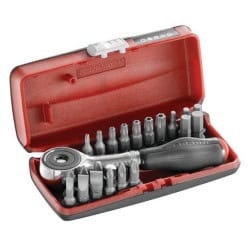 COFFRET D'EMBOUTS 1/4" AVEC MANCHE ROTATIF