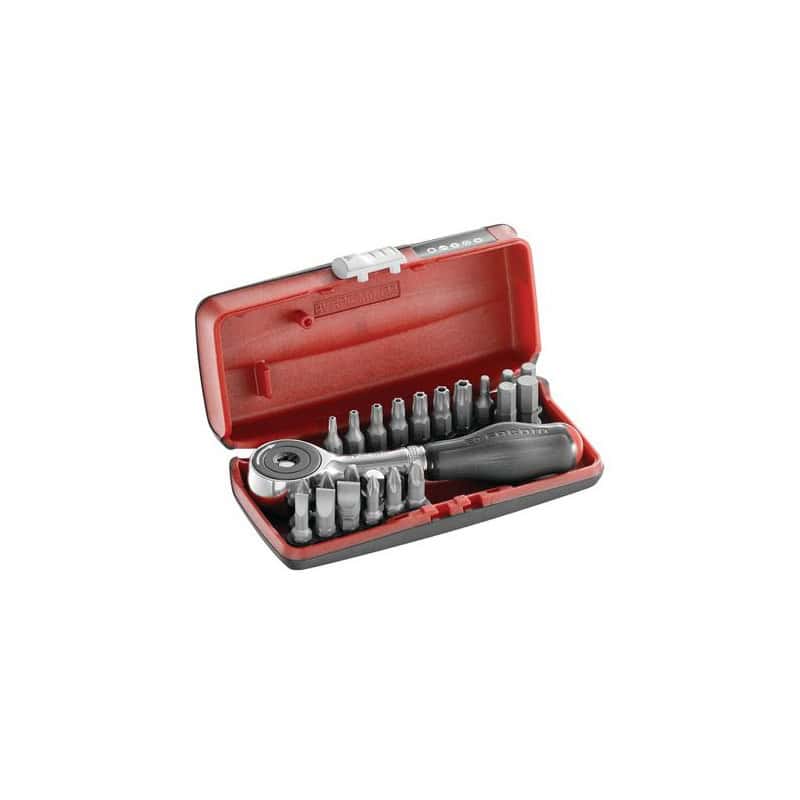 COFFRET D'EMBOUTS 1/4" AVEC MANCHE ROTATIF