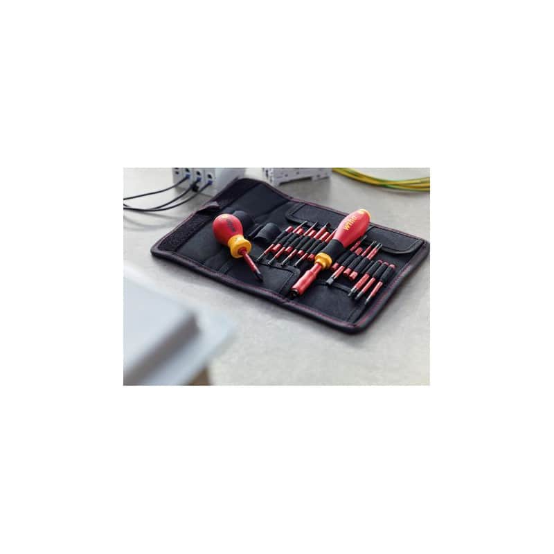 Jeu de tournevis isolés slimvario 18 pièces WIHA 41231