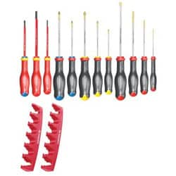 JEU DE 12 TOURNEVIS + RACK