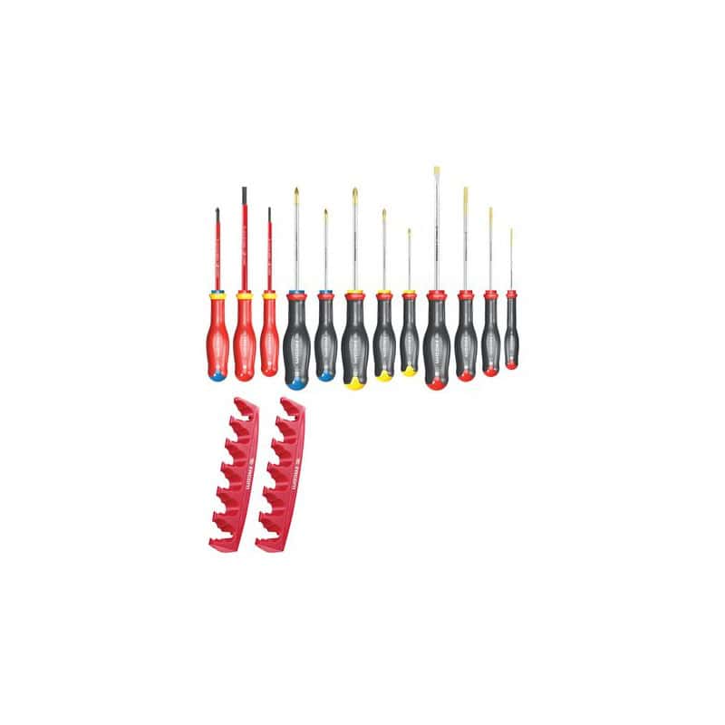 JEU DE 12 TOURNEVIS + RACK