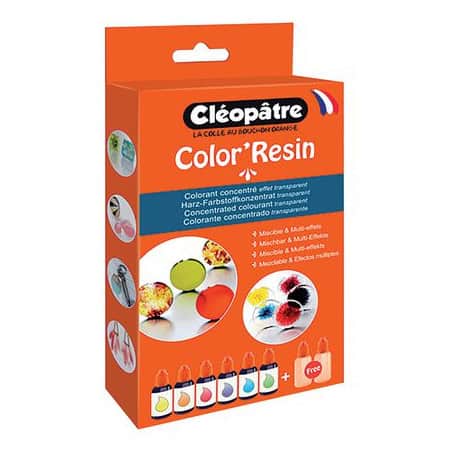Boïte Color'Résin 6 couleurs CLÉOPÃTRE COL15X6