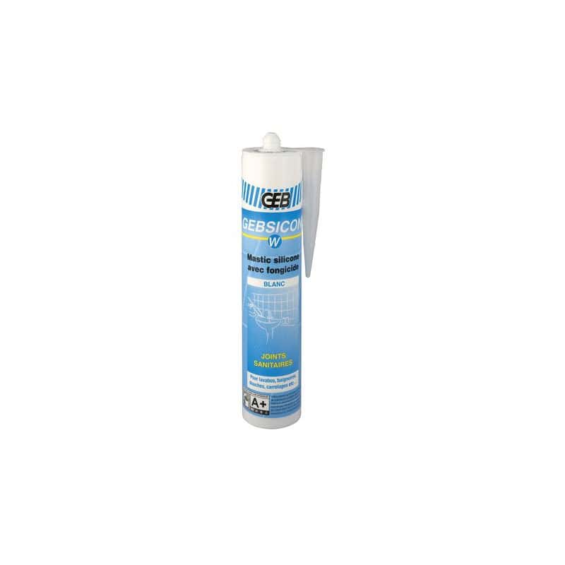 Mastic sanitaire acétique Gebsicone W GEB