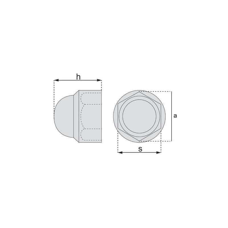 CACHE ECROU NYLON