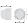 CACHE ECROU NYLON