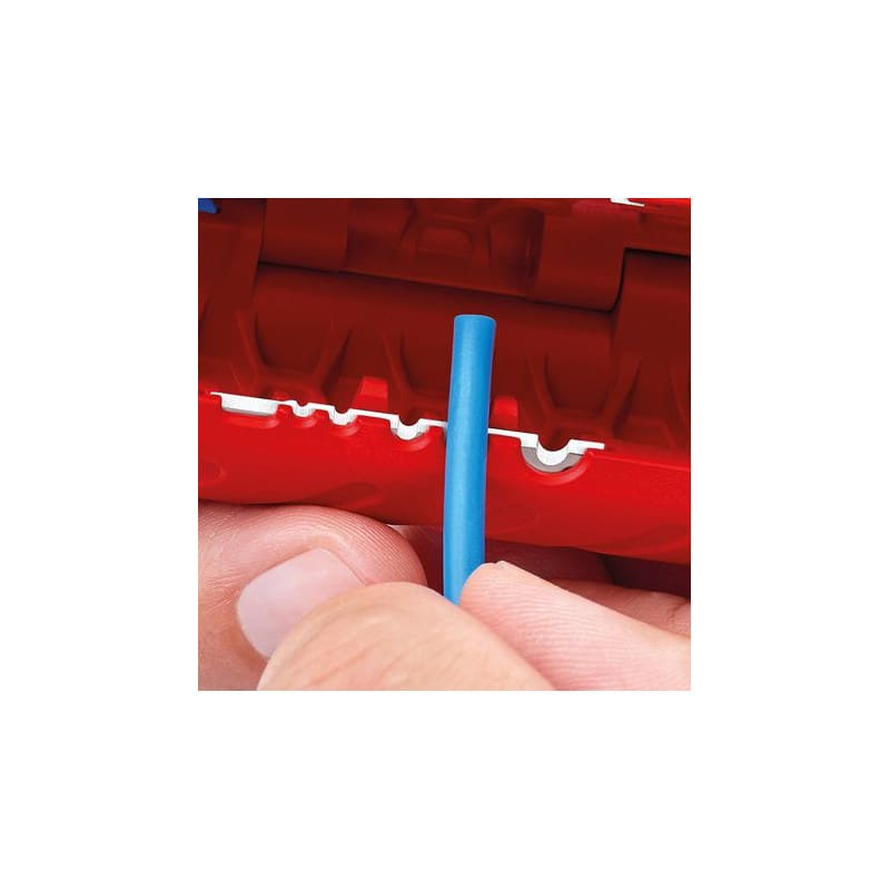 Coupe tube pour gaine électrique et outil à dénuder KNIPEX 90 22 02 SB