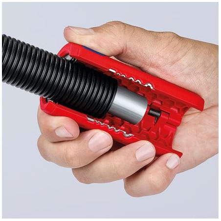 Coupe tube pour gaine électrique et outil à dénuder KNIPEX 90 22 02 SB