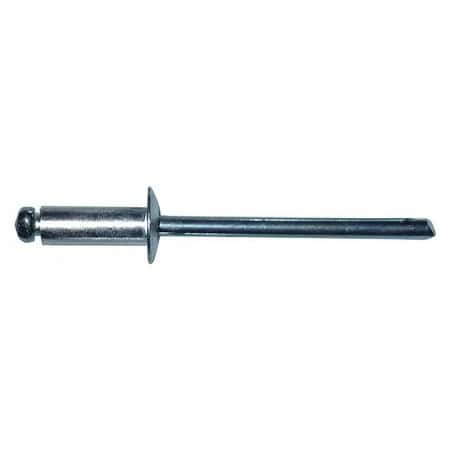 Rivet aluminium  acier tête plate