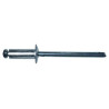 Rivet aluminium  acier tête plate