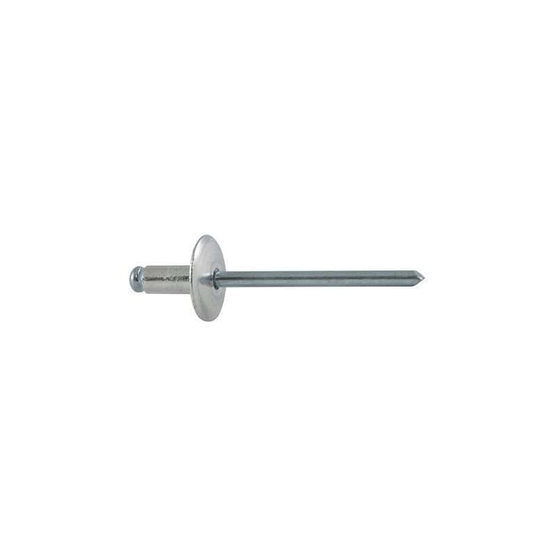 Rivet aluminium / acier tête plate