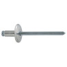 Rivet aluminium / acier tête plate