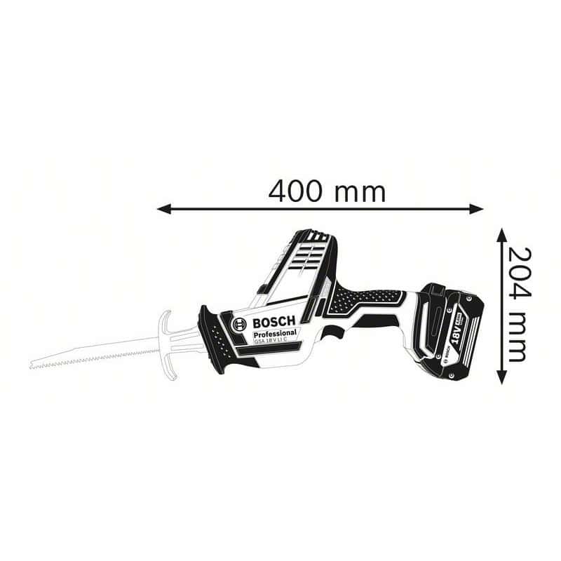 Scie sabre sans fil GSA 18V-LI C SOLO BOSCH