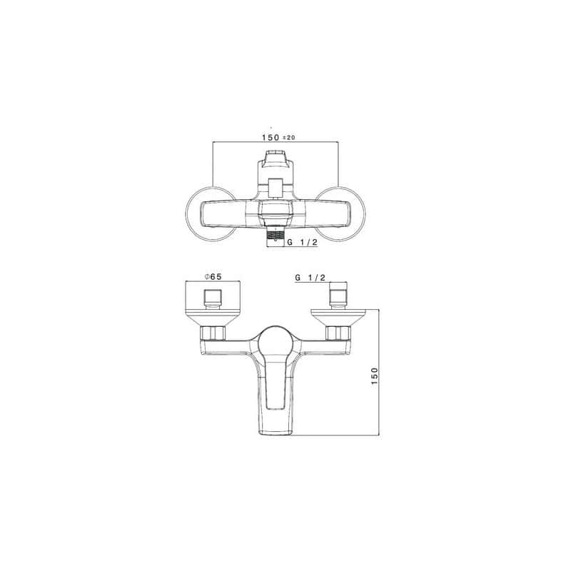 MITIGEUR BAIN DOUCHE THUK