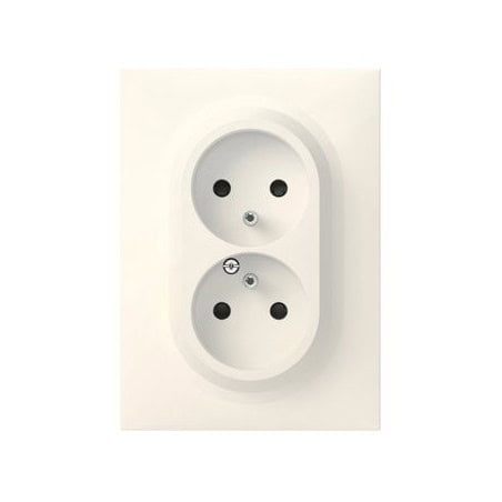 Double prise monobloc de courant DOOXIE avec terre LEGRAND 600321