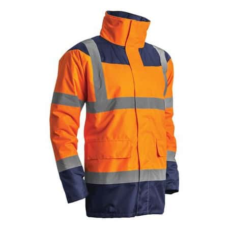 Parka haute-visibilité orange/marine COVERGUARD