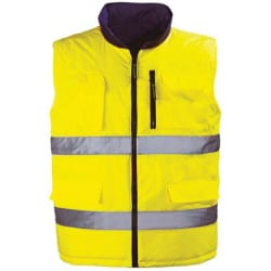Gilet réversible JAUNE haute-visibilité COVERGUARD