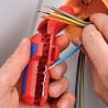 Outil à dénuder et à dégainer pour câble électrique et coaxial KNIPEX 16 95 01 SB