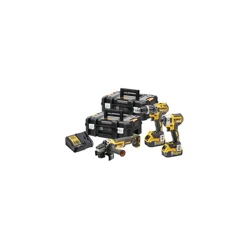 Lot 3 outils XR 18 V 5 ah DEWALT DCK384P2T-QW