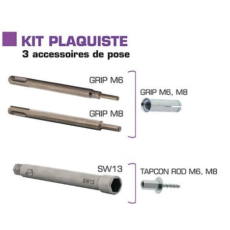 Kit accessoires plaquiste SPIT 054687