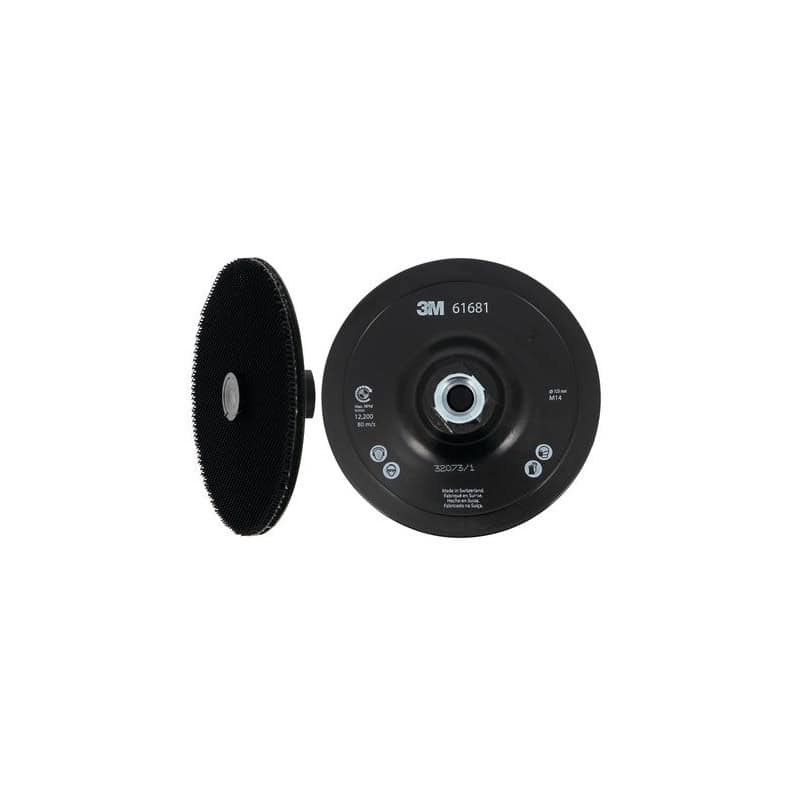 Plateau auto-agrippant D125 disque SC-DH avec plot de centrage 3M 1153198
