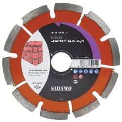 Disque diamant Ø125 mm PRO JOINT SA brique SIDAMO 11130111
