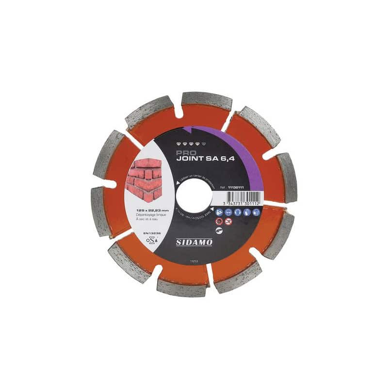 Disque diamant Ø125 mm PRO JOINT SA brique SIDAMO 11130111