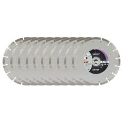 Lot de 10 disques diamant EXPERT BÉTON Ø125 mm SIDAMO 11130006