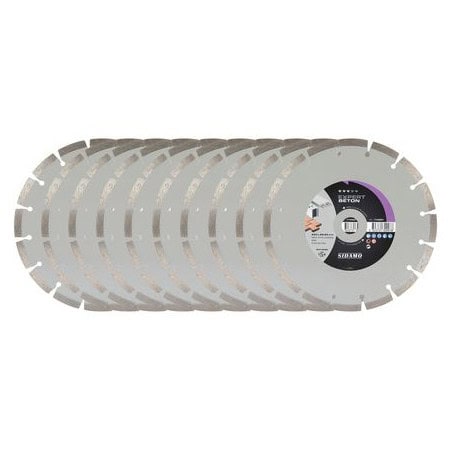 Lot de 10 disques diamant EXPERT BÉTON Ø125 mm SIDAMO 11130006