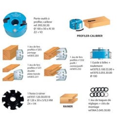Coffret 2 outils alésage 30 mm + accessoires LEMAN CUISINE.ISO