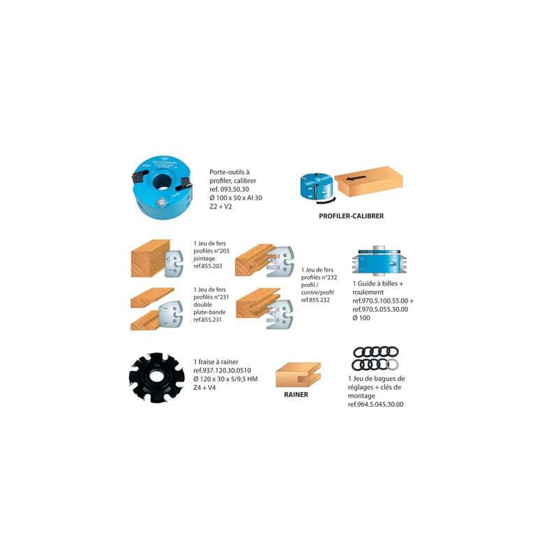 Coffret 2 outils alésage 30 mm + accessoires LEMAN CUISINE.ISO