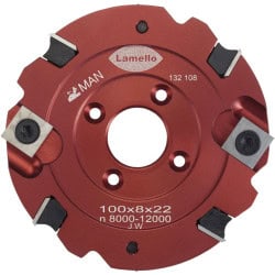 Fraise à rainurer MD avec plaquettes amovibles Ø100x8 mm (pour clamex S-18) LAMELLO 132108