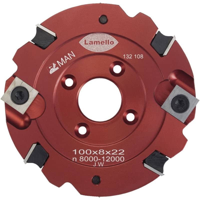 Fraise à rainurer MD avec plaquettes amovibles Ø100x8 mm (pour clamex S-18) LAMELLO 132108