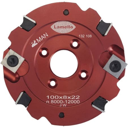 Fraise à rainurer MD avec plaquettes amovibles 100x8 mm pour clamex S-18 LAMELLO 132108