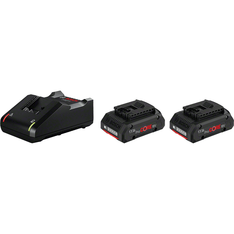 Pack 2 batteries ProCORE18V 4.0Ah + GAL 18V-40 BOSCH 1600A01BA3