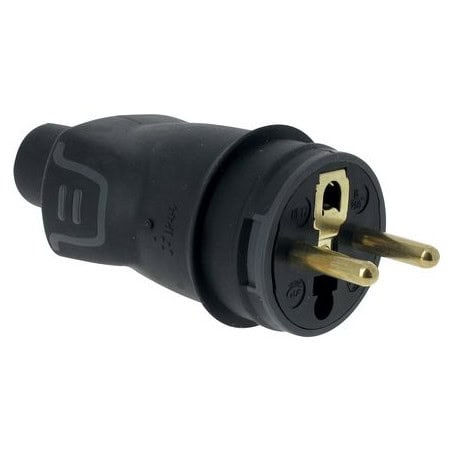 Fiche mâle caoutchouc 2p+t LEGRAND 050445