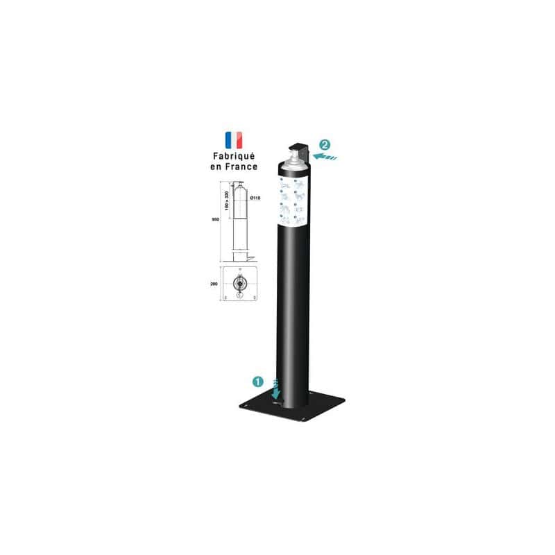 DISTRIBUTEUR SOLUTION HYDROALCOOLIQUE A PEDALE